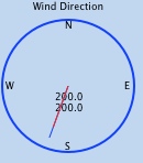 Wind direction gauge